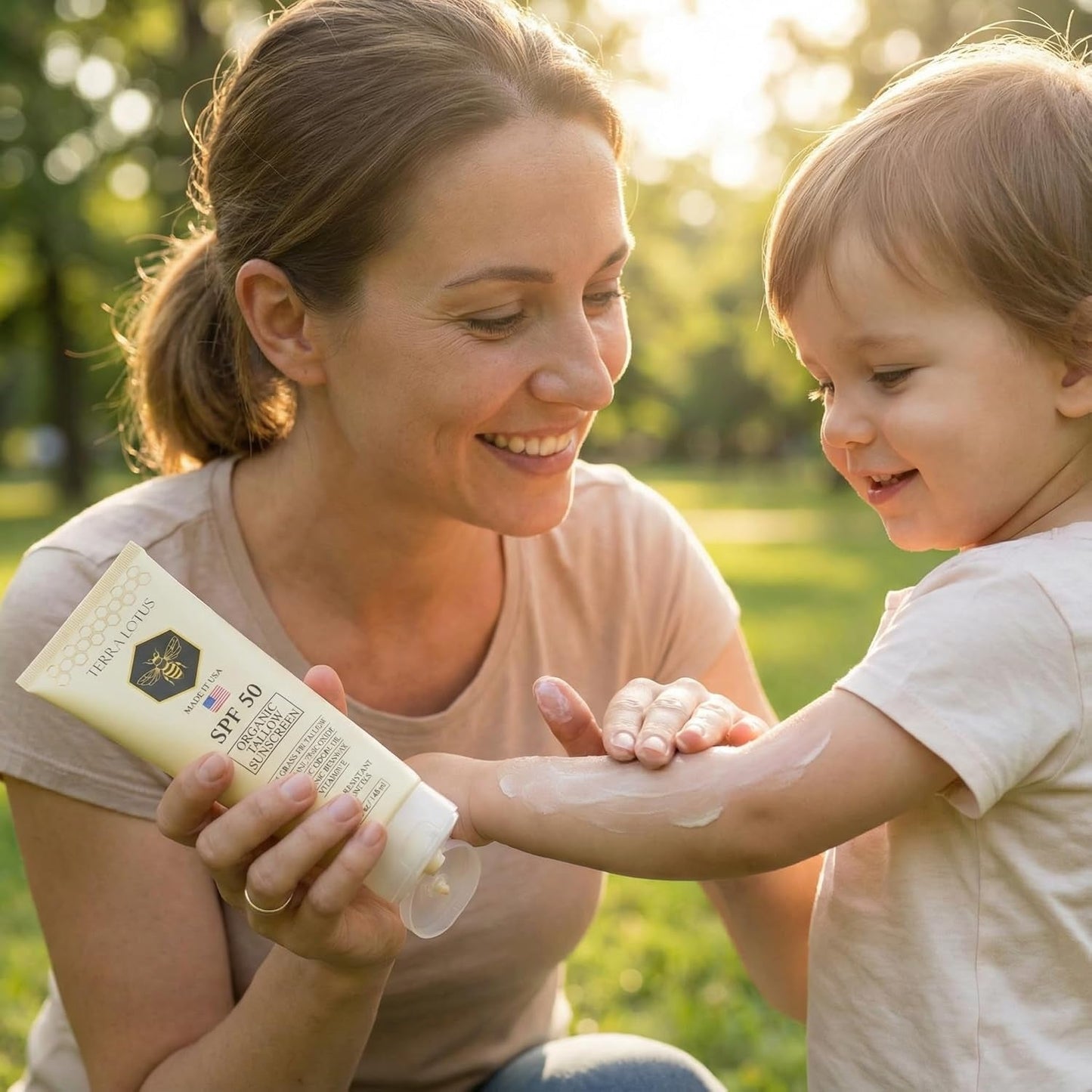 Organic Tallow Mineral Sunscreen - 50 SPF - For Face and Body - With 100% Grass-Fed Tallow and Non-Nano Zinc Oxide Reef Safe